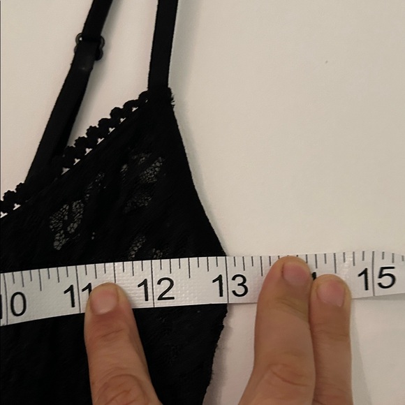 Zara Elegant Sheer Black Lace Maxi Slip Dress Lingerie Valentines Size S - Picture 6 of 16